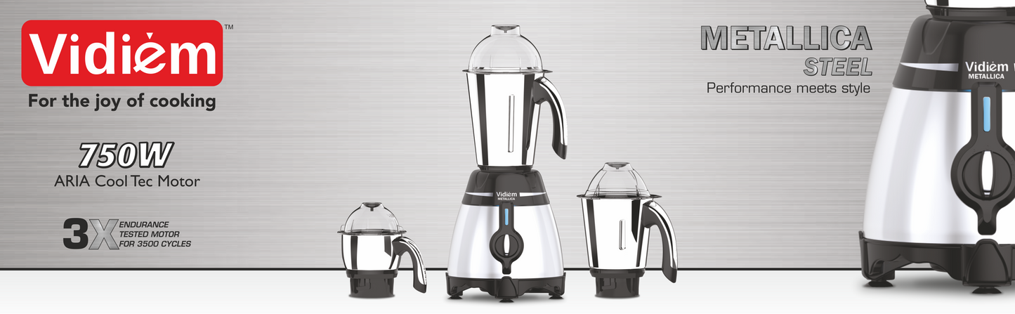 Vidiem Metallica STEEL 750W with UL Certified Motor - 110V