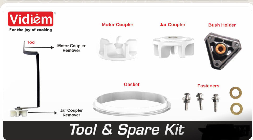 Vidiem Vstar ADC 750 Watt Mixer Grinder with UL Certified Motor - 110V with 5 Jars SPECIAL SALE