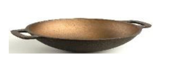 Coconut cast iron dosa tawa - pre seasoned with 100% vegetable oil