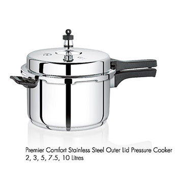 Premier Stainless Steel Pressure Cooker | Stainless Steel Cooker Outer / Exclude / 2L