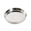 STAINLESS STEEL ROUND THALI PLATE WITH LIP-SET OF 4