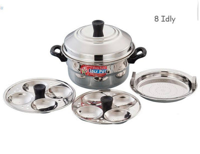 Royal-8 Idly steamer with 2 idli racks and one steamer plate