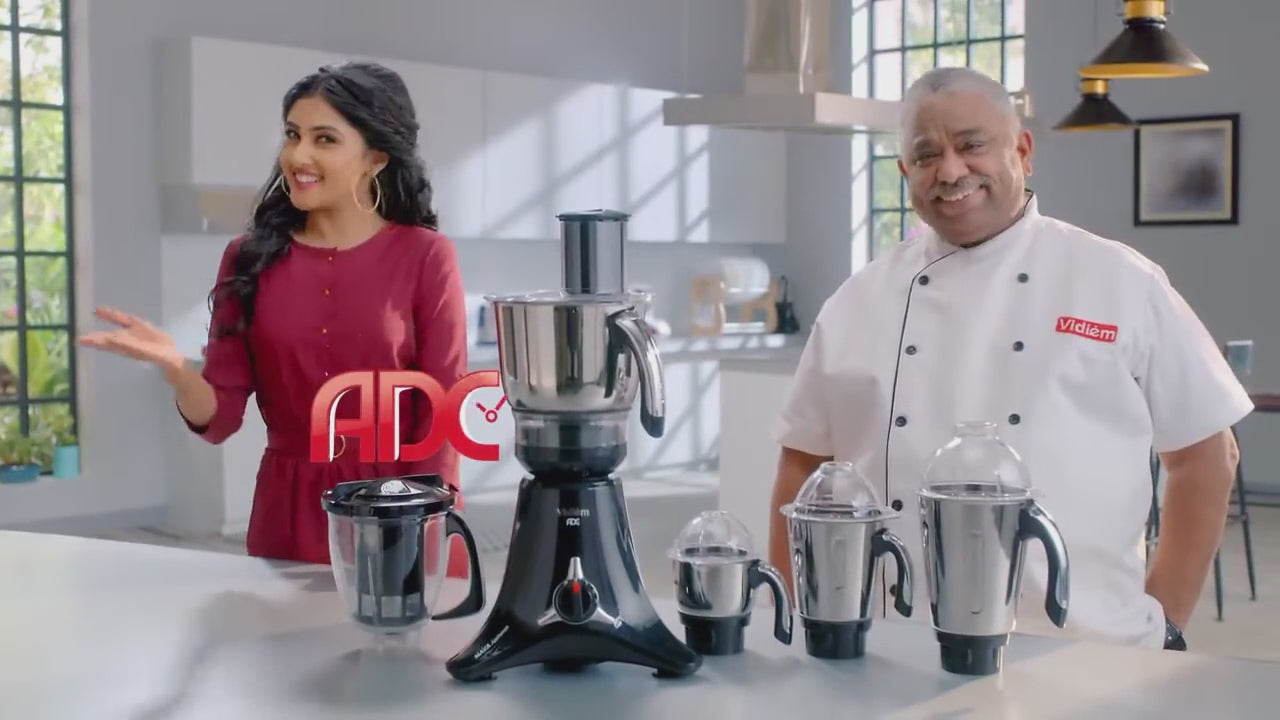 Vidiem VSTAR Premium 750 Watts Mixer Grinder 110V with 5 Jars