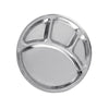 Stainless Steel 4 Compartment Plate-Set of 2