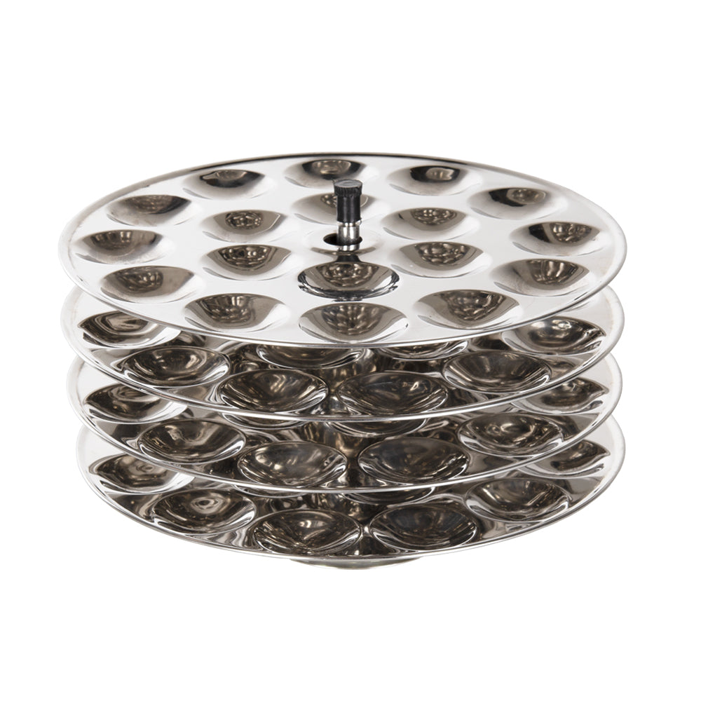 Edli Stand Premier Stainless Mini Idli Stand with 4 Racks | Mini Idly stand ...